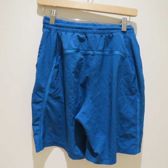 LULULEMON Pace Breaker Short 9" *Linerless Heathered Texture Printed Vivid Aqua - Picture 6 of 11